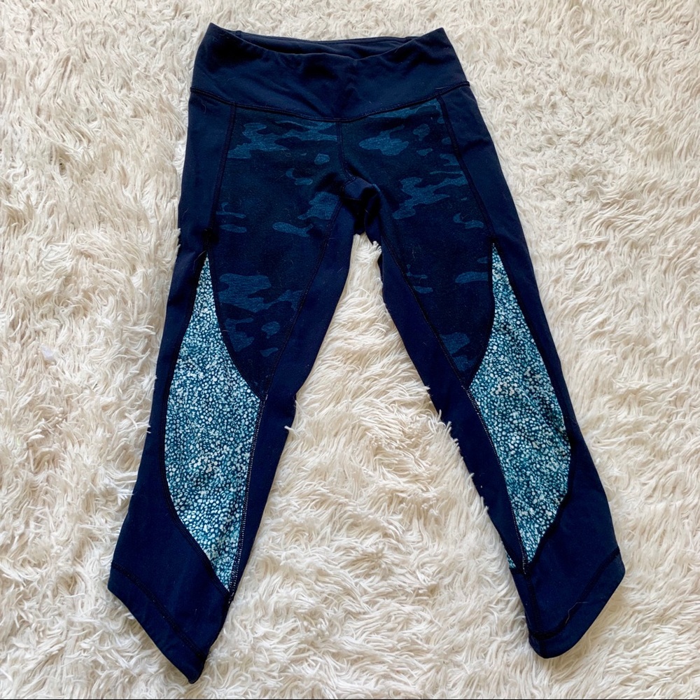 Lululemon Navy Camo Capris